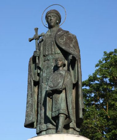Равноапостольные святые Ольга и ее внук князь Владимир