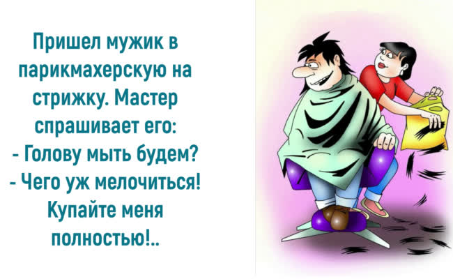 Анекдоты от души про парикмахеров